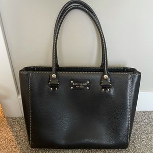 Kate Spade Pebbled Leather Shoulder Bag Black
